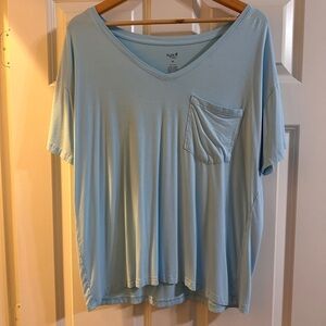 Kyte BABY Sky Blue (Powder) V-Neck Tee